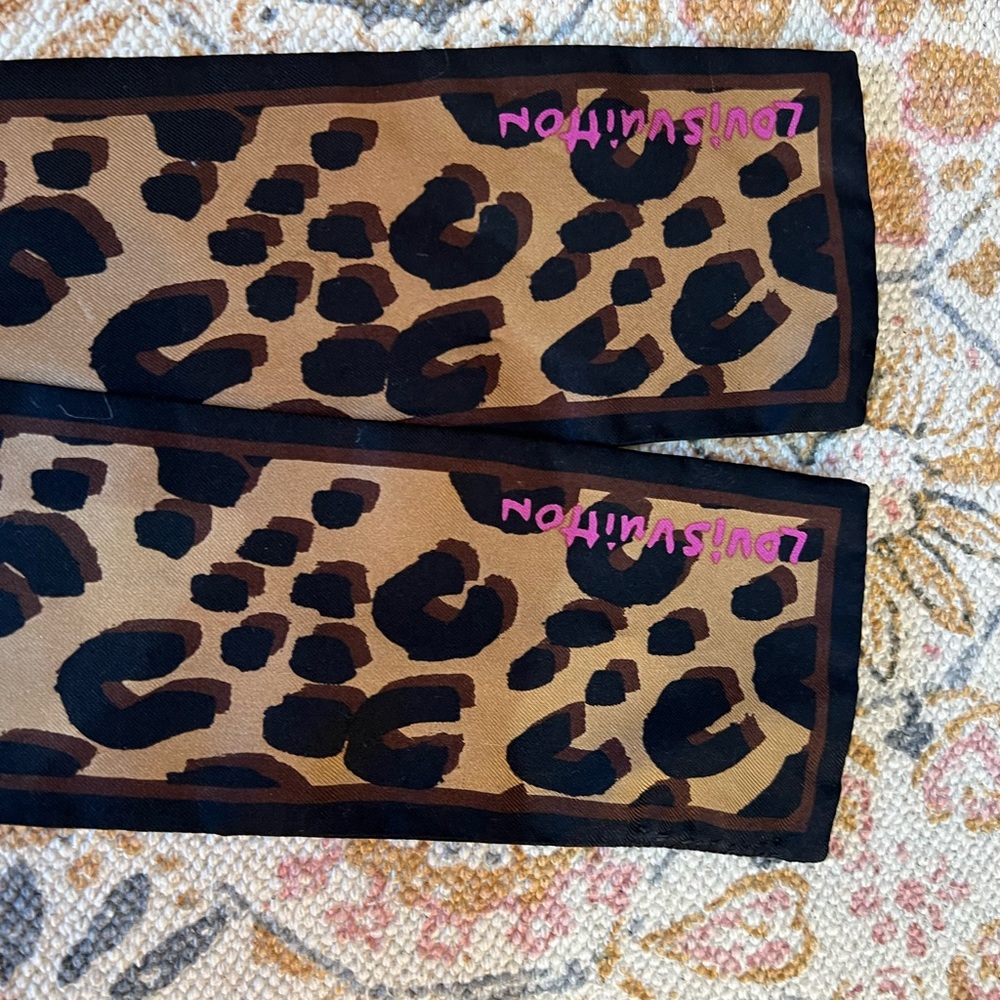Authentic Louis Vuitton Stephen Sprouse Graffiti Leopard Bandeau Twilly